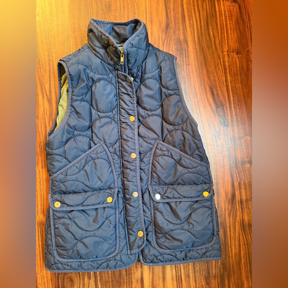 J.Crew Women’s Signature Puffer Vest Navy Size Small